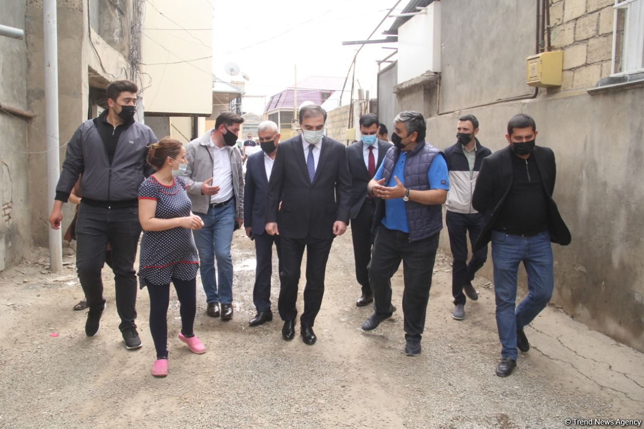 Restoration of houses damaged by Armenian shelling starts in Azerbaijan's Ganja (PHOTO)