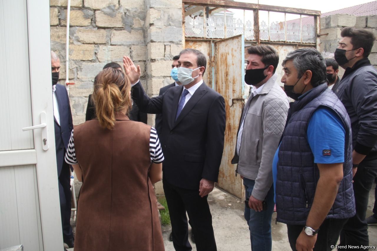 Restoration of houses damaged by Armenian shelling starts in Azerbaijan's Ganja (PHOTO)