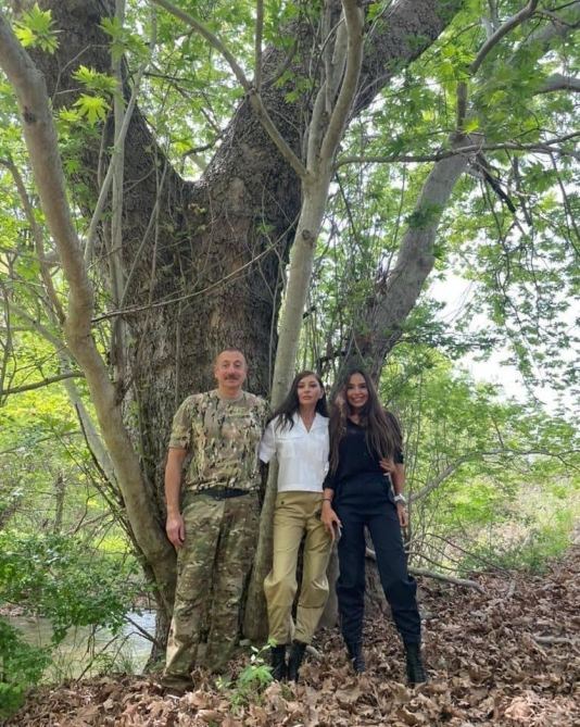 First VP Mehriban Aliyeva shares footages from visit to Zangilan, Jabrayil districts with President Aliyev (PHOTO/VIDEO)