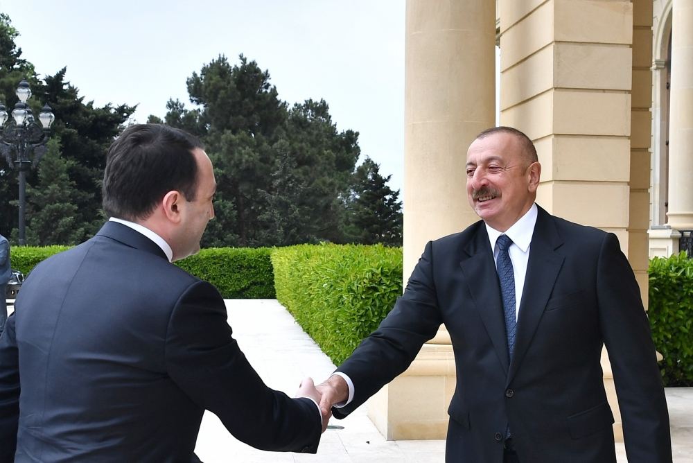 Azerbaijani president receives Georgian PM (PHOTO/VIDEO)