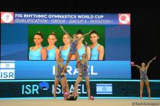Group teams perform at National Gymnastics Arena as part of Rhythmic Gymnastics World Cup in Baku (PHOTO)