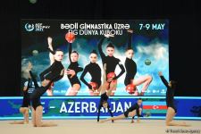 Group teams perform at National Gymnastics Arena as part of Rhythmic Gymnastics World Cup in Baku (PHOTO)