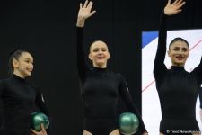 Group teams perform at National Gymnastics Arena as part of Rhythmic Gymnastics World Cup in Baku (PHOTO)