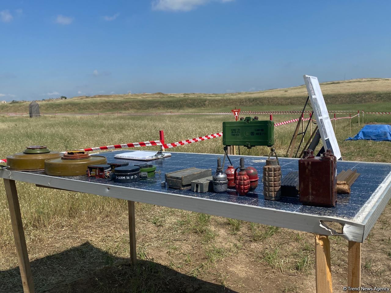 Mine clearance work on Fuzuli-Ahmadbayli highway continues in Azerbaijan (PHOTO)