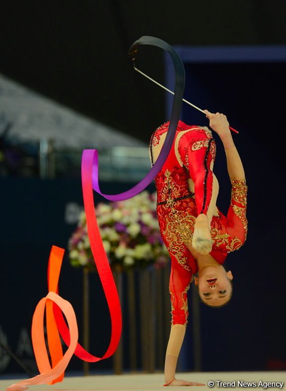 Best moments of second day of Rhythmic Gymnastics World Cup in Baku (PHOTO)