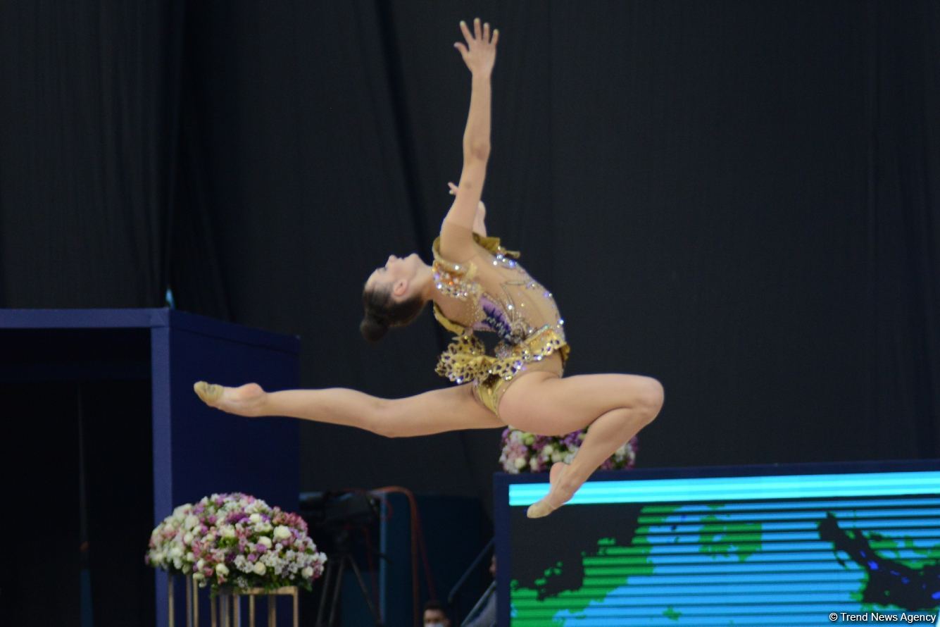 Final day of Rhythmic Gymnastics World Cup starts in Baku - Azerbaijani graces competing for medals (PHOTO)