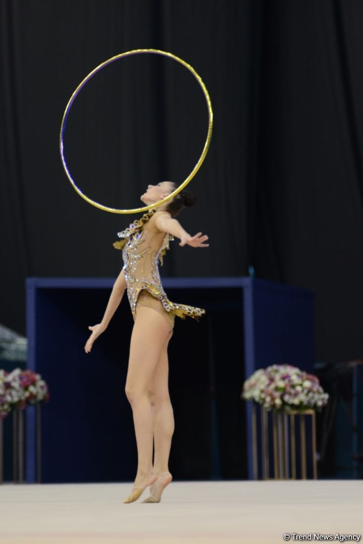 Final day of Rhythmic Gymnastics World Cup starts in Baku - Azerbaijani graces competing for medals (PHOTO)