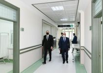 President Ilham Aliyev attends opening of Nakhchivan Garrison Central Hospital (PHOTO)