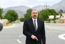 President Ilham Aliyev interviewed by Azerbaijan Television (PHOTO)