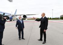President Aliyev attends presentation of new runway at Nakhchivan International Airport (PHOTO)