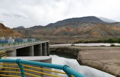 President Ilham Aliyev views construction of Ordubad Hydroelectric Power Plant (PHOTO)