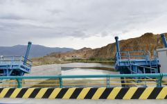 President Ilham Aliyev views construction of Ordubad Hydroelectric Power Plant (PHOTO)