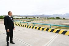 President Ilham Aliyev views construction of Ordubad Hydroelectric Power Plant (PHOTO)