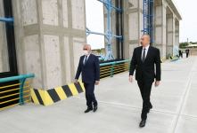 President Ilham Aliyev views construction of Ordubad Hydroelectric Power Plant (PHOTO)