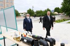President Aliyev attends launch of project for reconstruction of drinking water supply, sewerage systems in Ordubad (PHOTO)
