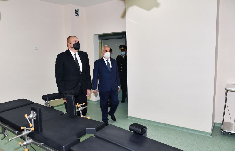 President Ilham Aliyev attends opening of Nakhchivan Garrison Central Hospital (PHOTO)