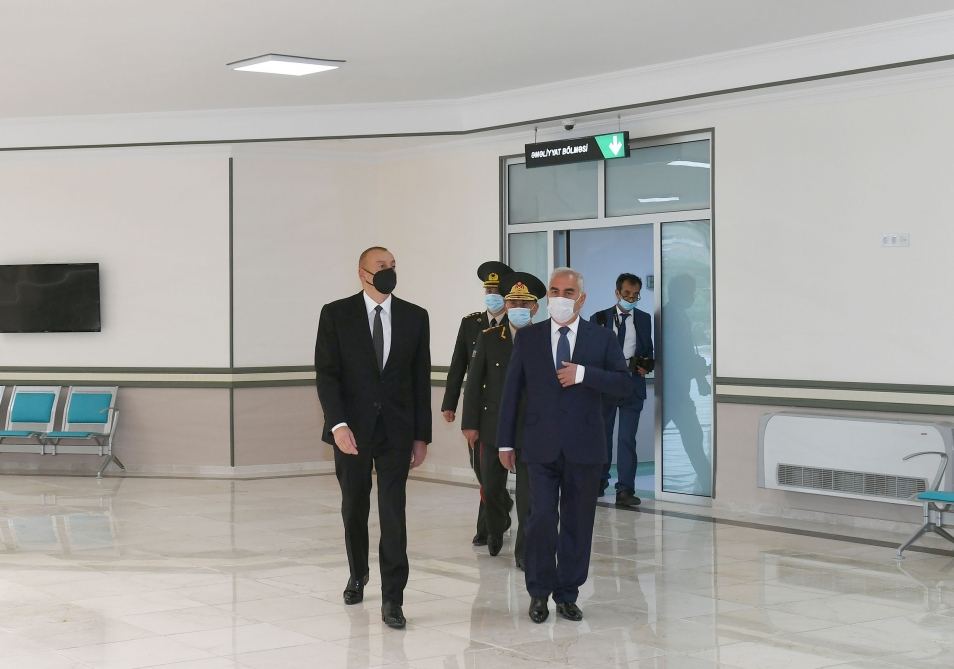 President Ilham Aliyev attends opening of Nakhchivan Garrison Central Hospital (PHOTO)