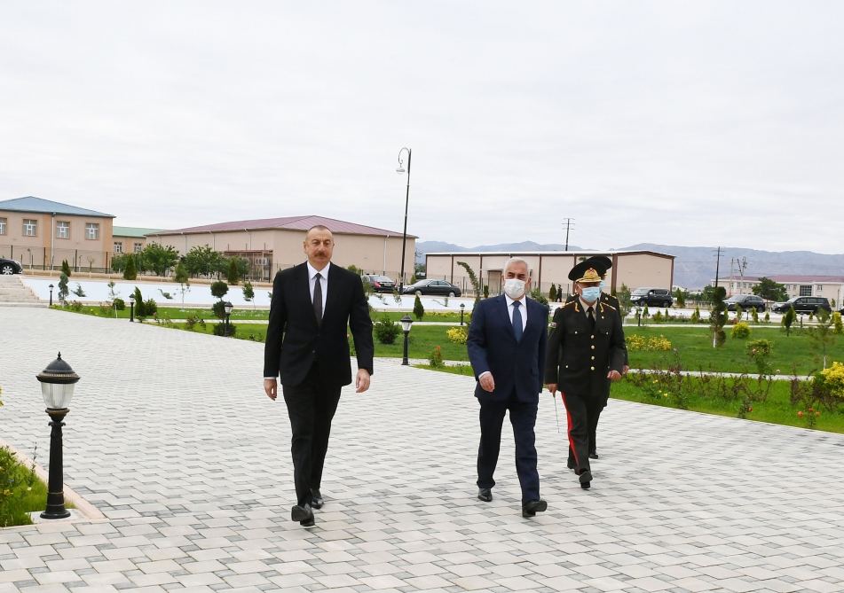 President Ilham Aliyev attends opening of Nakhchivan Garrison Central Hospital (PHOTO)