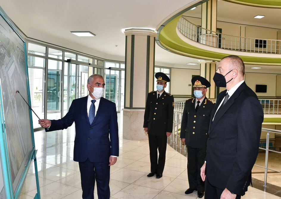 President Ilham Aliyev attends opening of Nakhchivan Garrison Central Hospital (PHOTO)