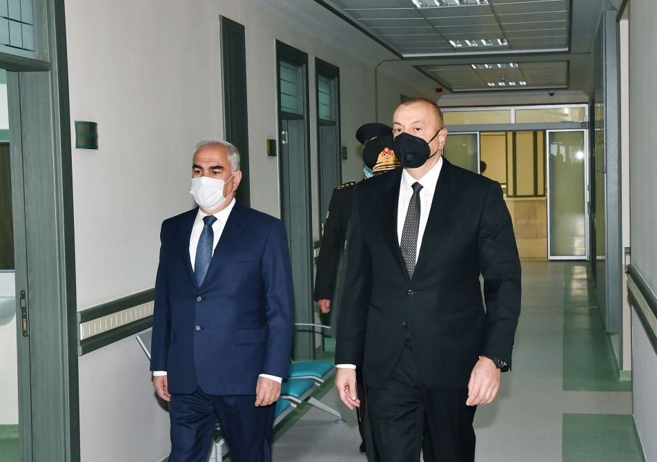 President Ilham Aliyev attends opening of Nakhchivan Garrison Central Hospital (PHOTO)