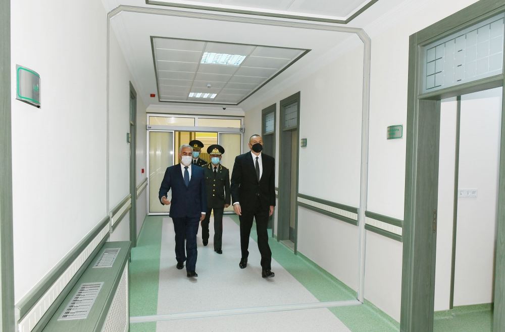 President Ilham Aliyev attends opening of Nakhchivan Garrison Central Hospital (PHOTO)
