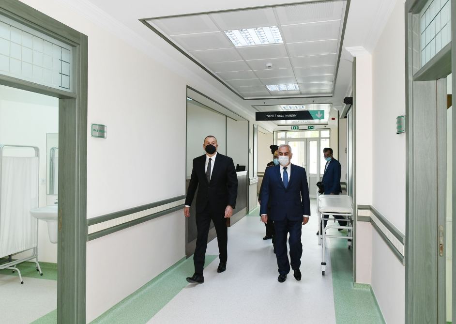 President Ilham Aliyev attends opening of Nakhchivan Garrison Central Hospital (PHOTO)