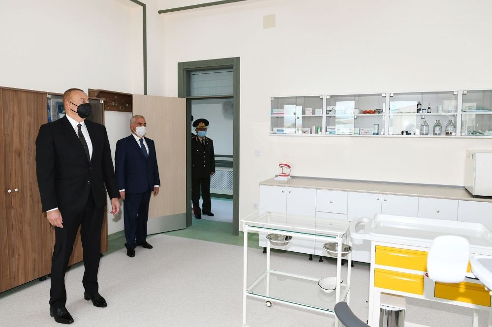 President Ilham Aliyev attends opening of Nakhchivan Garrison Central Hospital (PHOTO)