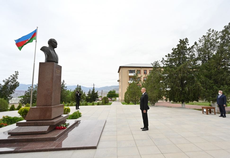 President Aliyev attends launch of project for reconstruction of drinking water supply, sewerage systems in Ordubad (PHOTO)