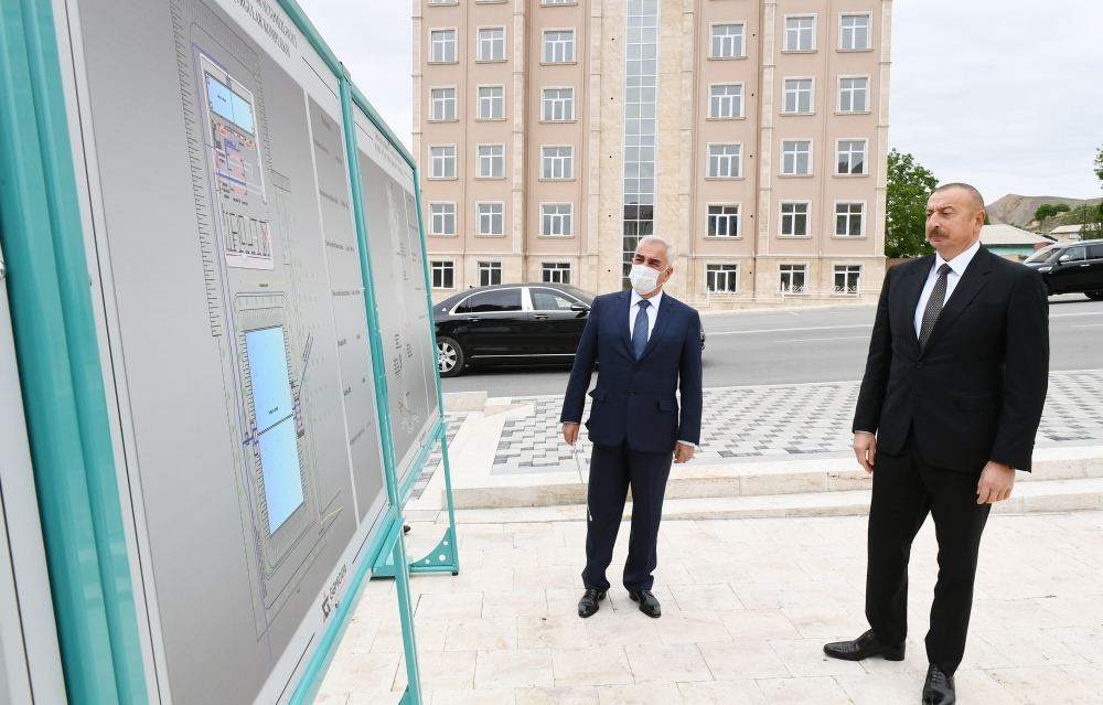 President Aliyev attends launch of project for reconstruction of drinking water supply, sewerage systems in Ordubad (PHOTO)
