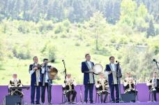 Azerbaijani president, first lady attend opening of “Kharibulbul” festival in Shusha (PHOTO)