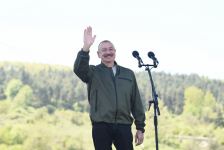 Azerbaijani president, first lady attend opening of “Kharibulbul” festival in Shusha (PHOTO)