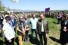Azerbaijani president, first lady attend opening of “Kharibulbul” festival in Shusha (PHOTO)