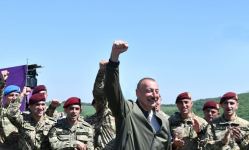 Azerbaijani president, first lady attend opening of “Kharibulbul” festival in Shusha (PHOTO)