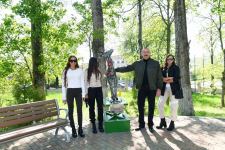 Azerbaijani president, first lady inaugurate “Khari Bulbul” hotel after renovation (PHOTO)
