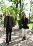 Azerbaijani president, first lady inaugurate “Khari Bulbul” hotel after renovation (PHOTO)