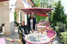 Azerbaijani president, first lady inaugurate “Khari Bulbul” hotel after renovation (PHOTO)