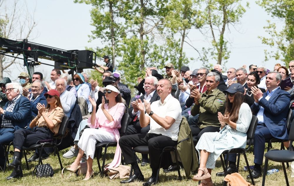 Azerbaijani president got touched by National leader Heydar Aliyev's words about Shusha (VIDEO)