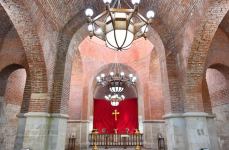 Azerbaijani president, first lady visit Albanian Church of Blessed Virgin Mary in Nij settlement, Gabala (PHOTO)
