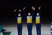 Winners of Aerobic Gymnastics World Age Group Competition in individual program and trios awarded in Baku (PHOTO)