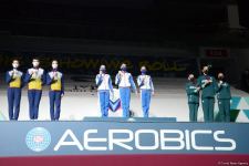 Winners of Aerobic Gymnastics World Age Group Competition in individual program and trios awarded in Baku (PHOTO)
