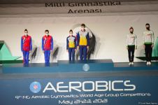 Winners and prize-winners of Aerobic Gymnastics World Age Group Competition awarded in Baku (PHOTO)