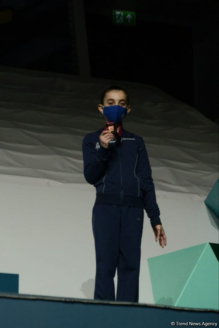 Winners of Aerobic Gymnastics World Age Group Competition in individual program and trios awarded in Baku (PHOTO)