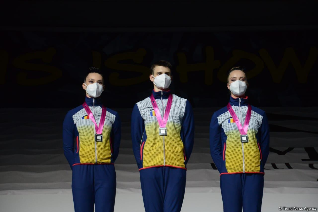 Winners of Aerobic Gymnastics World Age Group Competition in individual program and trios awarded in Baku (PHOTO)