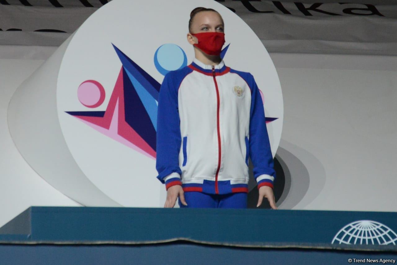 Winners of Aerobic Gymnastics World Age Group Competition in individual program and trios awarded in Baku (PHOTO)