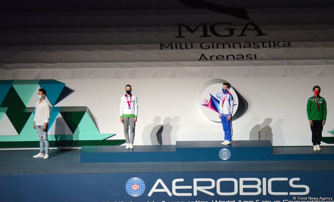 Winners and prize-winners of Aerobic Gymnastics World Age Group Competition awarded in Baku (PHOTO)
