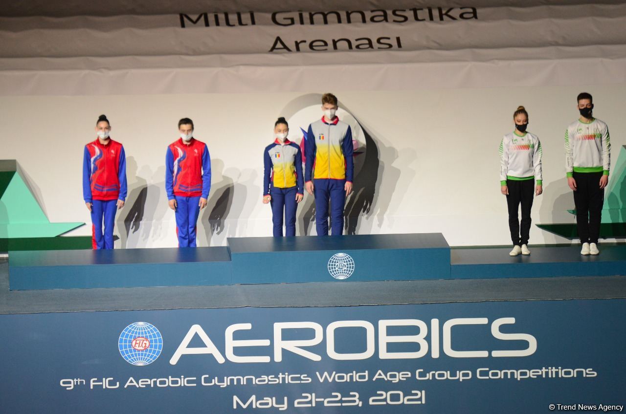 Winners and prize-winners of Aerobic Gymnastics World Age Group Competition awarded in Baku (PHOTO)