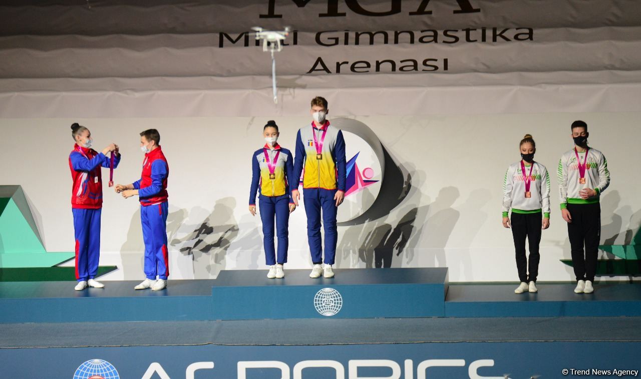Winners and prize-winners of Aerobic Gymnastics World Age Group Competition awarded in Baku (PHOTO)