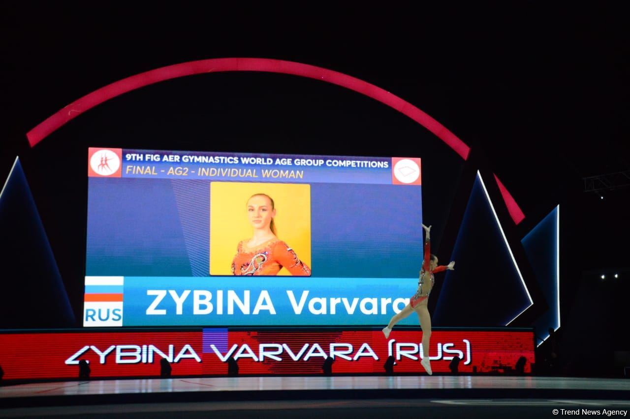 Russian athlete takes gold at World Aerobic Gymnastics Competition in Baku (PHOTO)