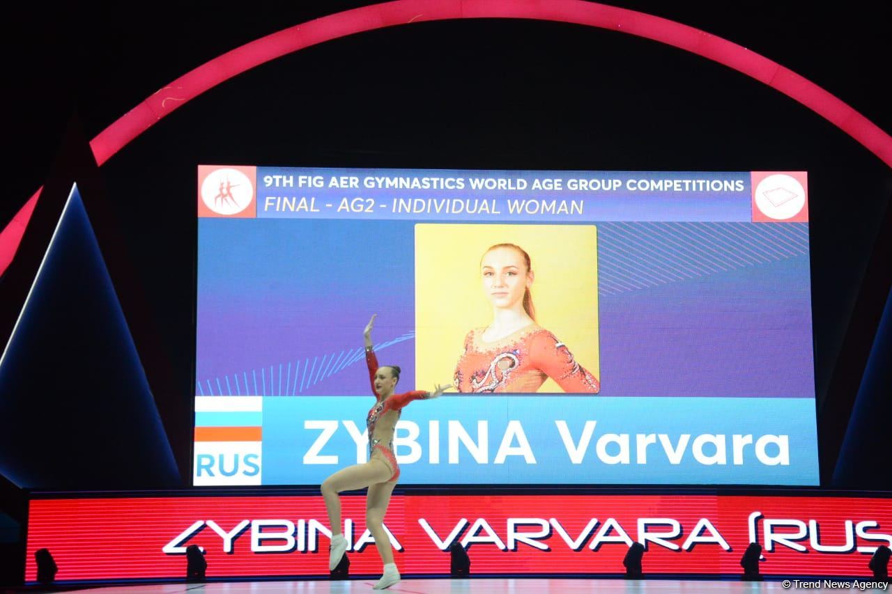 Russian athlete takes gold at World Aerobic Gymnastics Competition in Baku (PHOTO)