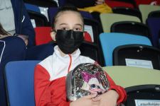 Azerbaijani gymnasts meet with multiple European and world champion in Baku (PHOTO)